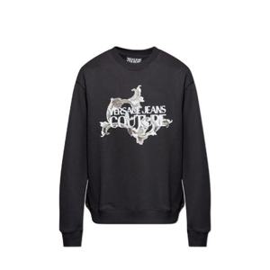 Versace 진스 꾸뛰르 로고 프린트 크루넥 스웨트셔츠 79GAIE10CF00E 899 TP945137559