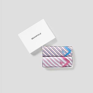 [빈폴ACC] (BE5784L01X) 여성 스트라이프 손수건 2매 세트 - 핑크