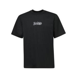 버버리 플록 로고 티셔츠 8097810 C1413 Black