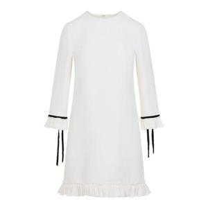 발렌티노 가라바니 미디 원피스 6B3VAF981CFA03 Cream