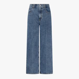 [보브]라인 디테일 와이드 데님 팬츠7155355002