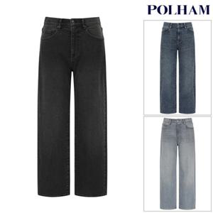[폴햄] PHF3DP1039 남성 컴포트 와이드핏 데님