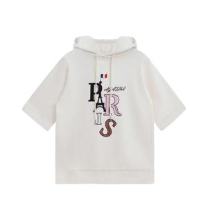 [아가타] 파티스 플래그 후드 5부 스웻셔츠(AGT147-113_IV)