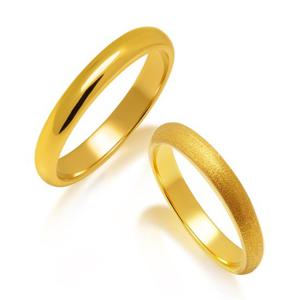 [한국금다이아몬드] 순금 반지 유광 무광 엥게이지 24K 7.5g