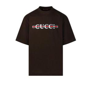 Gucci 로고 프린트 크루넥 티셔츠 798115XJHDG 2240 TP946621288