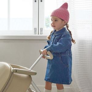 [블루독베이비8] 블루독 데님 원피스 (45A1440101) (BLUEDOG BABY 유아 출산 백일 선물 도트 강아지 내복)