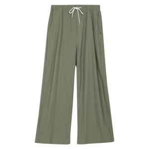 [모로엠]남성 신축성 좋은 주름 와이드팬츠 5C-PTA-Q008-카키