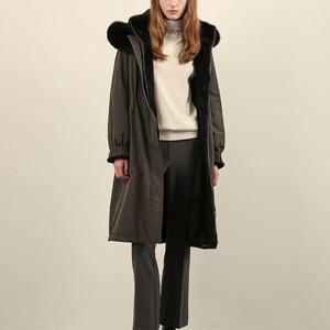 [올리비아로렌]MARIO밍크 카라 토끼안감  야상점퍼VOPKA4WB121