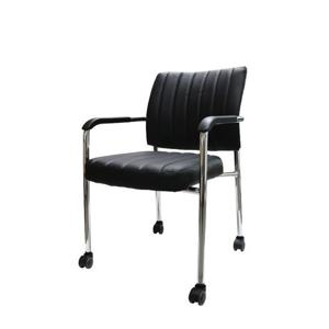 [착불배송] CZ542 PU 스틸 바퀴형 체어 2colors 의자 스틸의자 사무의자 회의의자 등받이의자 PU의자 카페의자 스틸체어 인조가죽의자