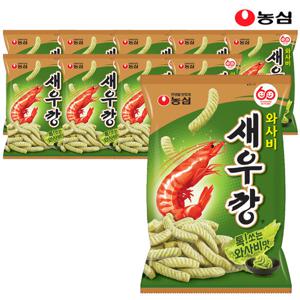 농심 와사비 새우깡 70g x 10봉