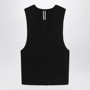 릭오웬스 블랙 울 브이넥 베스트 RR02E1683KWVH 09