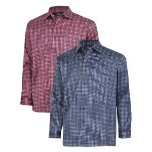 [파파브로]남성 FW 작은 체크 긴팔 남방 셔츠 SI-SHW-Q030