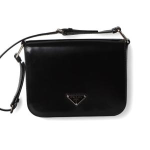 (명품) 프라다 1BD308 삼각로고 브러스드 레더 숄