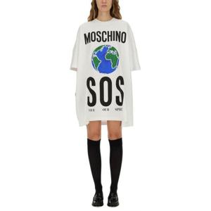 모스키노 미디 원피스 04395442 1001 WHITE