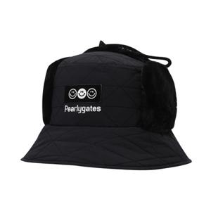 [파리게이츠] (521E4CP007)여성 스마일 패치 퀼팅 이어워머 버킷햇