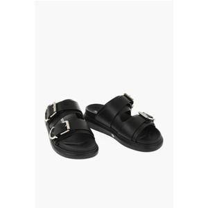 알렉산더 맥퀸 뮬 슬리퍼 794514WIFR2 1081 Black