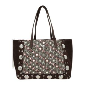 발렌티노 스웨이드 스터드 리벳 토트백 7W2B0R79 TAARCB