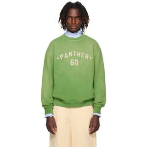 25 FW 발렌티노 남성 그린 쉐 발렌티노 프린트 코튼 스웨트셔츠 252476M201002