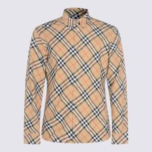 버버리 릴랙스핏 체크 코튼 플란넬 셔츠 8115497B9368 Beige