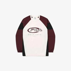 휠라긴팔티 KQC FS2POG3105X-WIN 컬러블럭 우븐 맨투맨