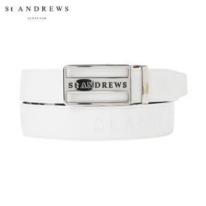 [세인트앤드류스] 남성 로고 자수 버클 벨트 811E3BTA01_WH