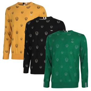 [파파브로]남성 울 캐시미어 캐릭터 도트 골프니트 LB-KNG-2210