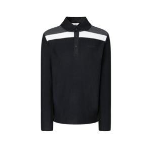 헤지스골프 BEST 남성 어드밴스드 기모 긴팔 카라 티셔츠(HUTS5D712BK)