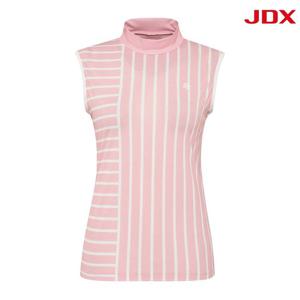 [JDX] 여성 뒷트임 변형 스트라이프 슬리브리스(X2TSU6574PI)