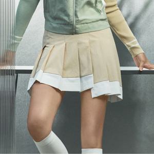 [JDX] 여성 밑단 배색 플리츠 큐롯(X2PQU6781BE)