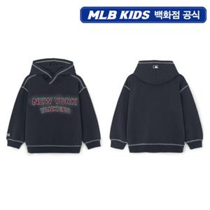 [MLB키즈] 스트릿 빈티지 배색 스티치 기모 후드 (7AHDB0756-50NYD)