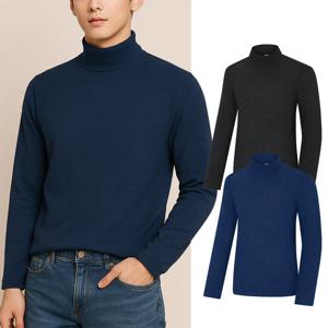 콜핑 남성 겨울 부드러운 보온 등산 긴팔 터틀넥 티셔츠 KSC458FT1M