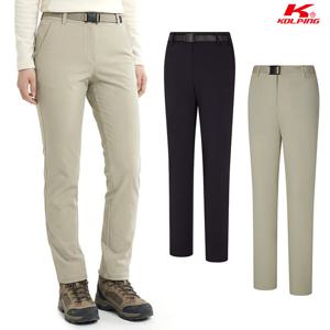 콜핑 여성 겨울 기모 파워스트레치 레귤러 나일론 등산 바지 KSC961VP0W