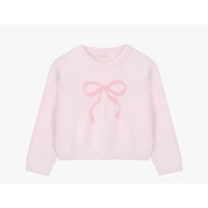 로엠걸즈보들보들 리본 풀오버스웨터티셔츠 RGKA25T3P