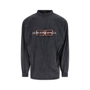 발렌시아가 반팔 티셔츠 850404 TTVD6 1041 Black