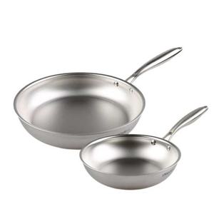 키친아트 유니크 316스텐 무연마 팬 2종(22+28)