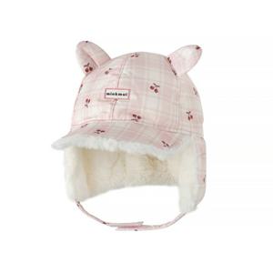 M밍크뮤D 25FW (PK)체리체크스노우방수트루퍼햇 귀달이모자 (35C1480805)