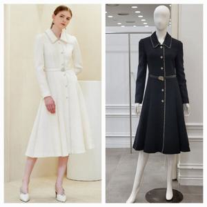 [미니멈]트위드 A라인 원피스 (MXDAWO1030 IV)_IC