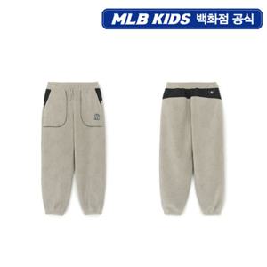 [MLB키즈] 아웃도어 모노그램 플리스 조거 팬츠 (7APTM0356-50BGM)