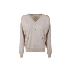 Herno 로고 장식 V넥 스웨터 MV000023D70166 1990 TP949419130