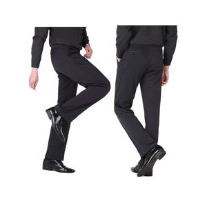 남자 겨울 고급 패브릭 잔패턴 기모 정장바지 LV-SPK-805-블랙