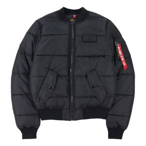 알파인더스트리 MA-1 블랙 푸퍼 봄버 자켓 138116AI 03