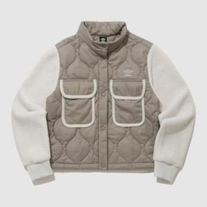 엄브로자켓 LQC UP412CPJD1-GBR 윈터 하이브리드 우먼스 자켓 GOJI BERRY