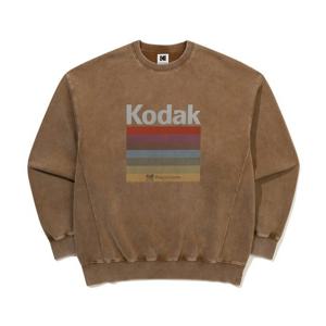 코닥 유니 레인보우 스노우워싱 기모 맨투맨 B1 K5423EFST1 BRW PNK