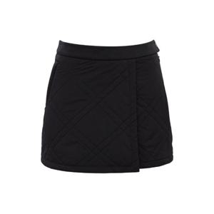 [와이드앵글]여성 CO 랩 스커트형 퀼팅 하프팬츠 Black(WWW25351Z1)