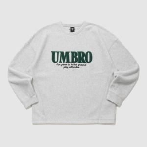 엄브로긴팔티 JQS UP423CFSN9-WMG 플러스플리스 맨투맨 / GREY