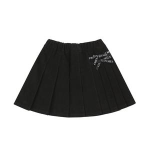 [티파니(정상)]BK 리본 장식 주름 SK(T55KAS020)