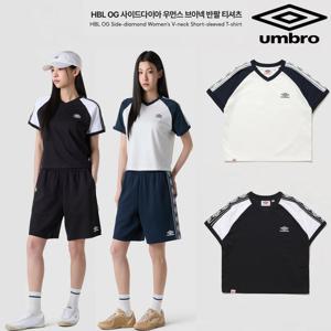 [엄브로]HBL OG 사이드다이아 우먼스 브이넥 반팔 티셔츠 UQ322CRS81 2종