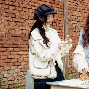 [써스데이아일랜드][여성][KiiiKiii 착용] 베어 프린팅 롱 티셔츠(T256MST915W)