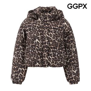 [지지피엑스]레오파드 숏 후드 패딩 점퍼 GPBJP013F
