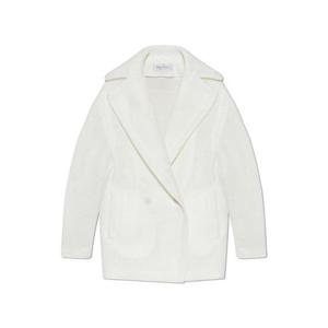 26 SS 막스마라 화이트 더블 브레스티드 롱 슬리브 재킷 2521906011600